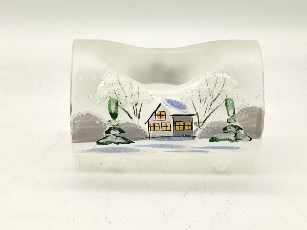 Teelichthalter für 1 Licht in Weiß